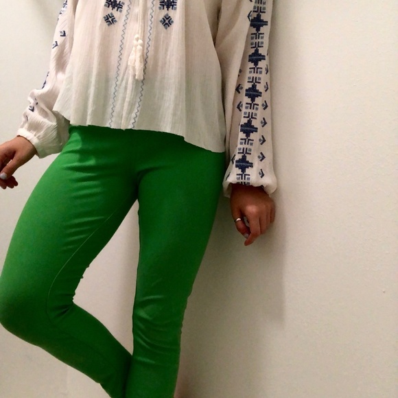 Green jeggings - Picture 5 of 6